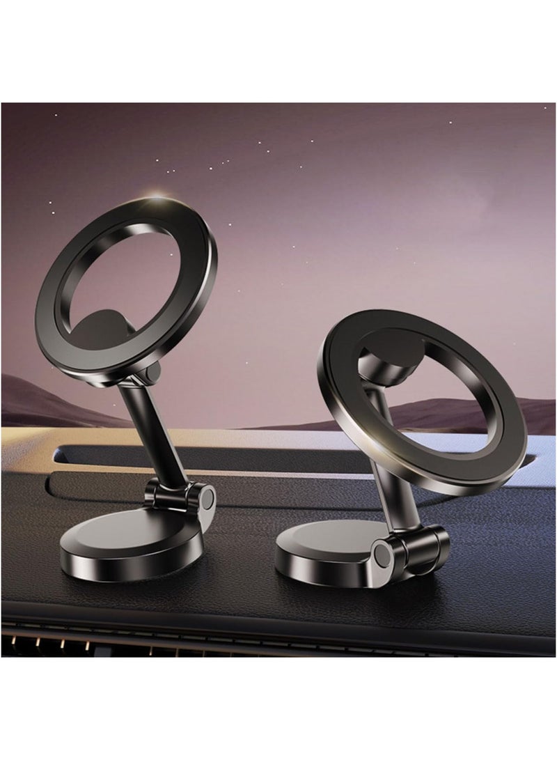 Premium Magnetic Car Phone Holder with 1080° Rotation, Advanced All-Metal Dashboard Phone Mount with Strong Sticking Tape, Ultra-Stable Magnetic Phone Stand for Hands-Free Driving, Compatible with iPhone 15/14/13/12 Pro Max Plus Mini, Samsung Galaxy S23/S22/S21 Ultra, Note Series, Google Pixel 8/7/6 Pro, Xiaomi, OnePlus, and All Smartphones  - Image 1