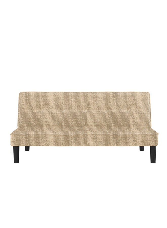 REGAL IN HOUSE Simple 2 In 1 Sofabed 3-Seater Upholstered With Linen 75x175x86 cm-Beige - Image 2