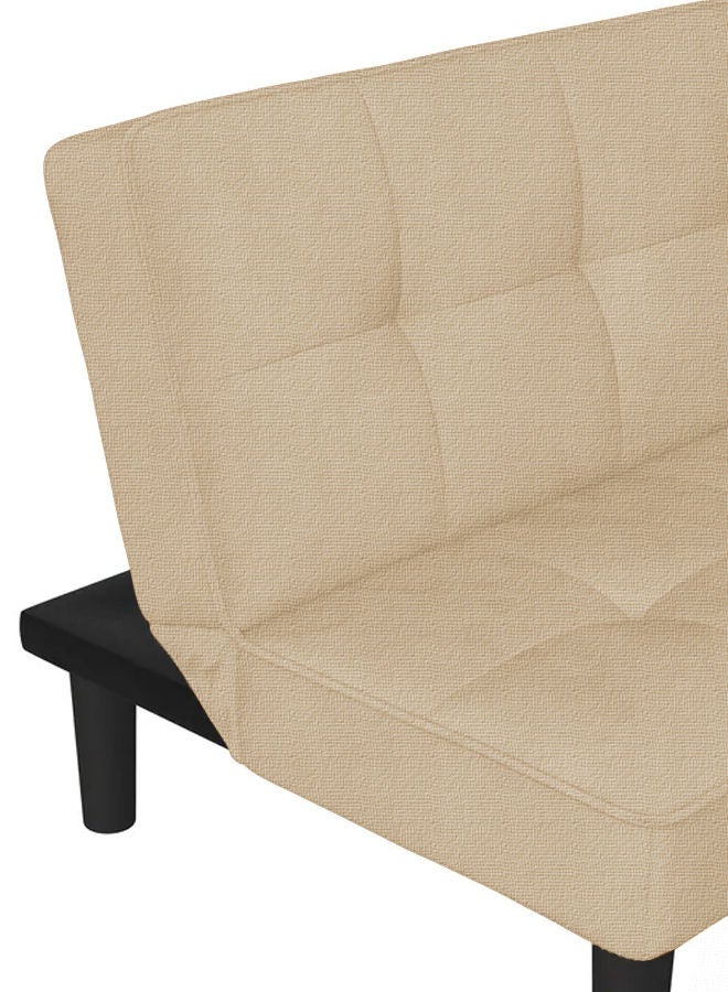 REGAL IN HOUSE Simple 2 In 1 Sofabed 3-Seater Upholstered With Linen 75x175x86 cm-Beige - Image 3
