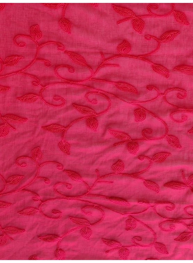 بازار دوباتا دوباتا بازار - دوباتا نسائية مطرزة باللون الوردي - Image 4