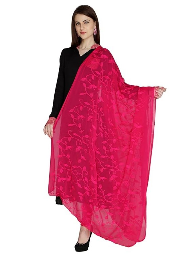 بازار دوباتا دوباتا بازار - دوباتا نسائية مطرزة باللون الوردي - Image 1