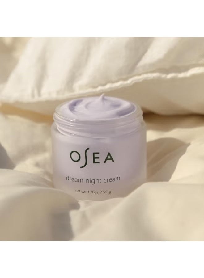 OSEA Dream Night Cream - Anti-Aging Hydrating Face Cream with Algae-Derived Bio Retinol - Plumps, Firms, & Smooths Line and Wrinkles - Image 3