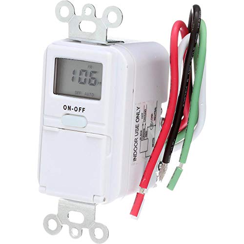 WESTEK AmerTac TMDW10 Westek Hardwire Indoor Digital Wall Switch Timer, White - Image 4