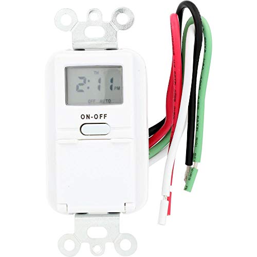 WESTEK AmerTac TMDW10 Westek Hardwire Indoor Digital Wall Switch Timer, White - Image 1