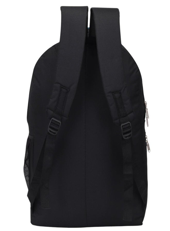 Premium Laptop Backpack | Water-Resistant Office, College & Travel Backpack for Men & Women | Stylish Backpack with Multiple Compartments (Black & Grey) - Image 4