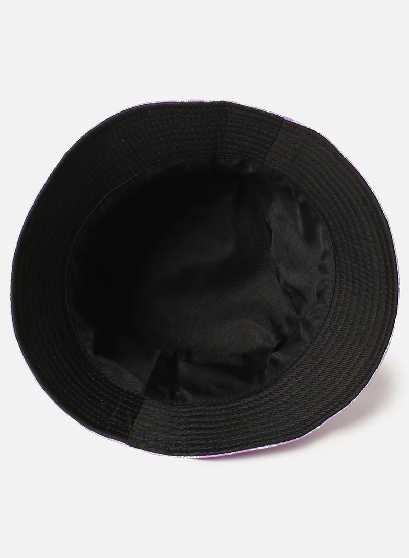 Haute Sauce  Purple Printed Vintage Bucket Hat  | Best Price UAE