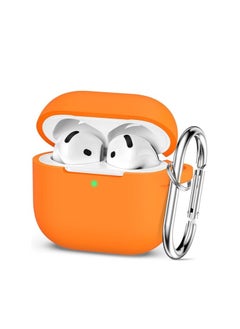 wexon Protective Shockproof Silicone Case Cover for Apple AirPods 4 Generation Orange  - Image 1