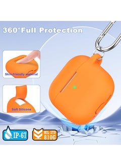 wexon Protective Shockproof Silicone Case Cover for Apple AirPods 4 Generation Orange  - Image 5