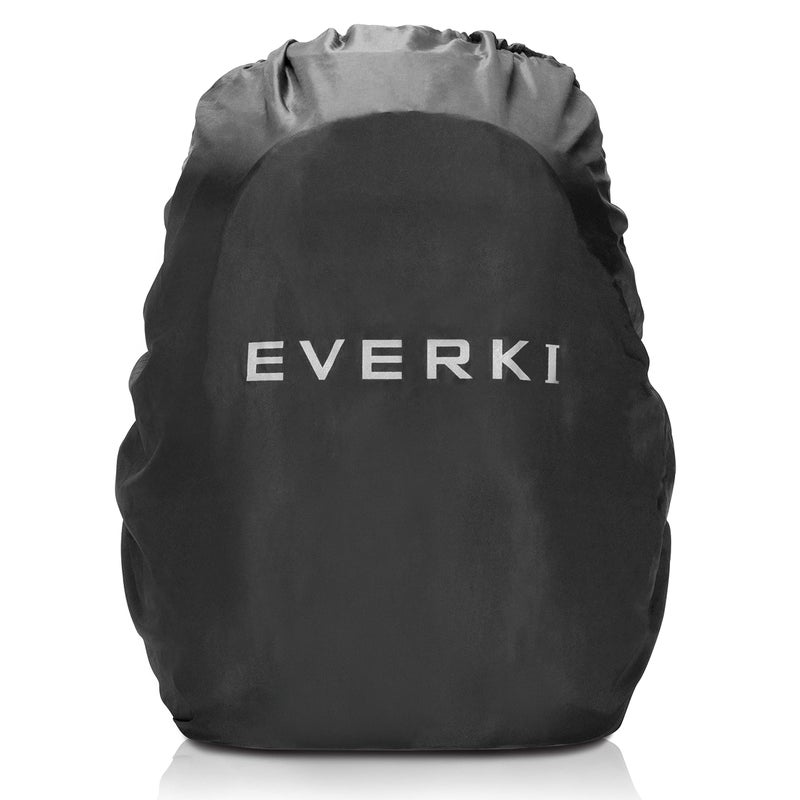 EVERKI Concept 2 Professional Travel Laptop Backpack for Men & Women - Durable Computer Back Pack with Ballistic Nylon & Leather, Travel Friendly for 17.3 Inch Laptop Business Backpack (EKP133B) Black - Image 4