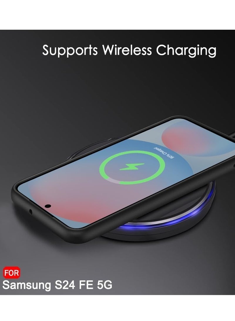 Bumper Protective Case for Samsung Galaxy S24 FE 5G Silicone TPU Bumper Ultra Durable Ultra-Safe Camera Optimum Solution Black - Image 4