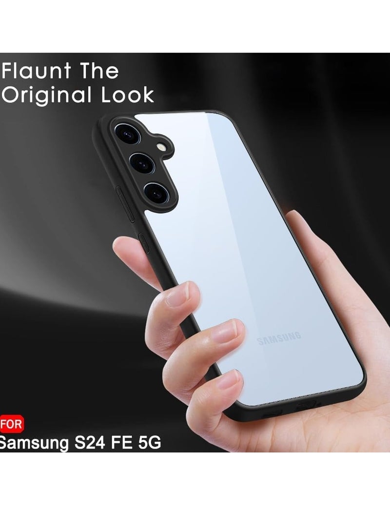 Bumper Protective Case for Samsung Galaxy S24 FE 5G Silicone TPU Bumper Ultra Durable Ultra-Safe Camera Optimum Solution Black - Image 5