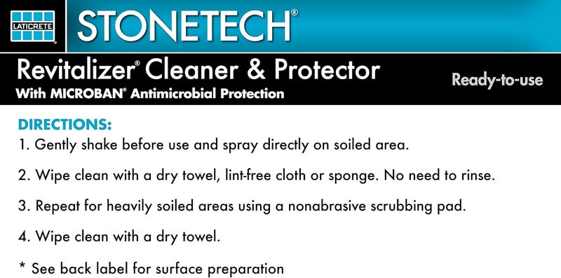 StoneTech Revitalizer Cleaner and Protector for Natural Stone and Grout - 24 Fl Oz Spray - Image 5