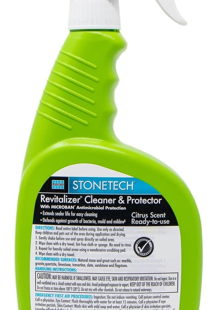 StoneTech Revitalizer Cleaner and Protector for Natural Stone and Grout - 24 Fl Oz Spray - Image 2