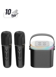 General Portable Karaoke Machine, Professional Karaoke Machine with Portable Bluetooth Speaker and 2 Wireless Microphones, Support TF Card, AUX, Kids USB, Adult  - Image 1