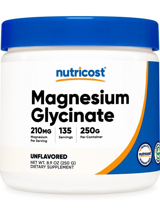 Nutricost مسحوق مغنيسيوم جليسينات نوتريكوست (250 جرام) (بدون نكهة) - Image 1
