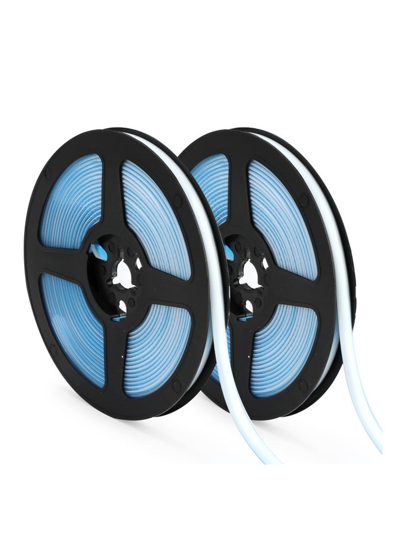 Gap Tape, 2 Rolls Stripping Door Seal Strip Insulation Tape Roll, Mildewproof Waterproof, for Home Indoor Ceiling Stove Sink Tile Edge Wall Corner Baseboard Bathroom Kitchen Floor - Image 1