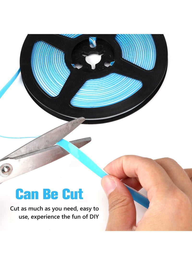 Gap Tape, 2 Rolls Stripping Door Seal Strip Insulation Tape Roll, Mildewproof Waterproof, for Home Indoor Ceiling Stove Sink Tile Edge Wall Corner Baseboard Bathroom Kitchen Floor - Image 4