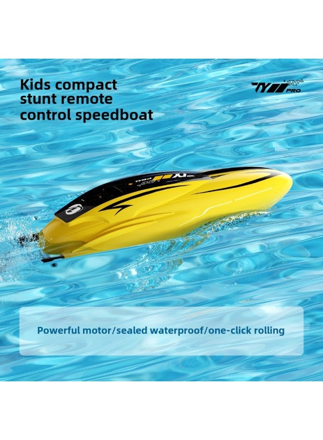 قارب سريع كهربائي صغير بمستشعر خارج الماء 2.4 جيجا هرتز عالي السرعة للتحكم عن بعد، لعبة دوارة للأولاد مقاومة للماء-اللون: TY12-متدرج-المواصفات: بطاريات مزدوجة - Image 5