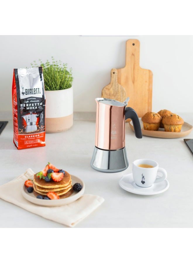 BIALeTTI Venus Induction Espresso Maker (Copper) - 4 Cup, Black - Image 5