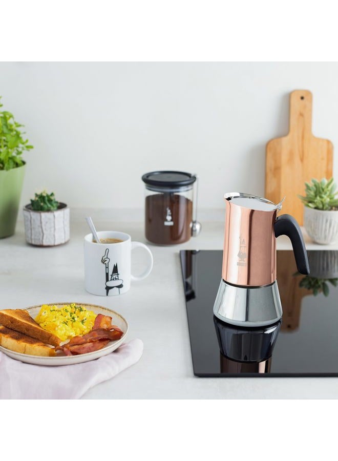 BIALeTTI Venus Induction Espresso Maker (Copper) - 4 Cup, Black - Image 3