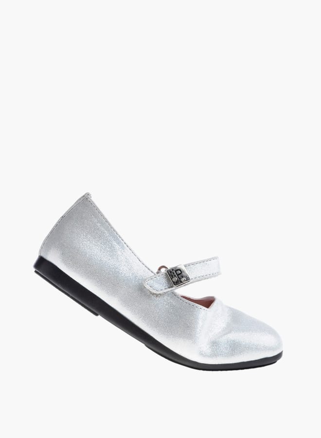 Pablosky Girl's Solid Mary Jane Shoes With Hook And Loop Closure  - Image 3