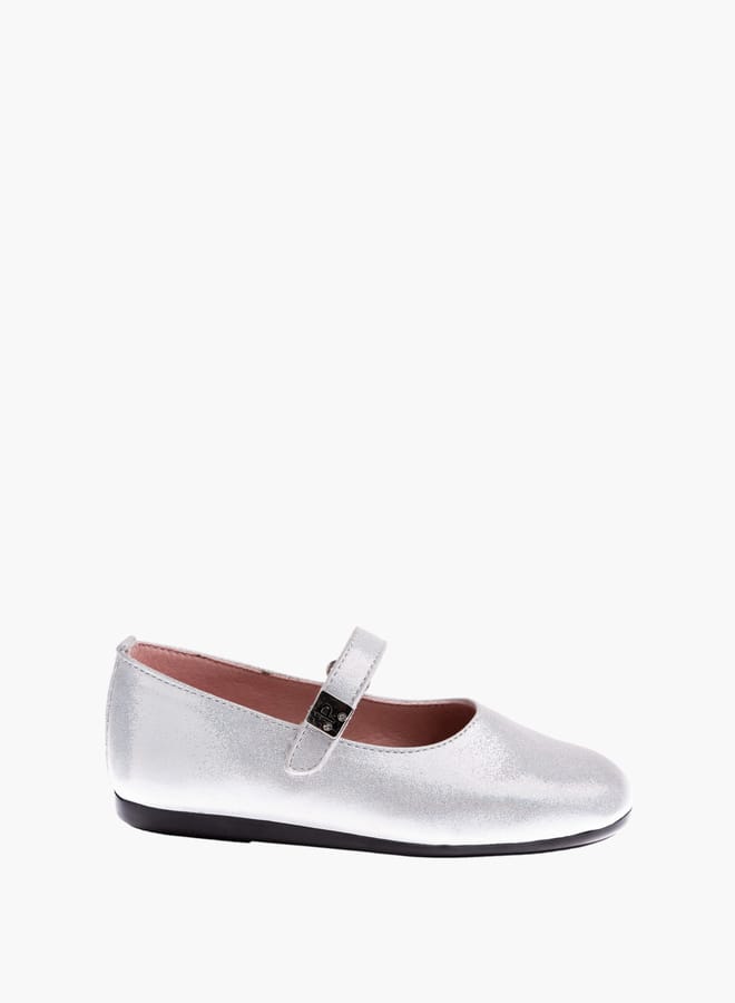 Pablosky Girl's Solid Mary Jane Shoes With Hook And Loop Closure  - Image 1