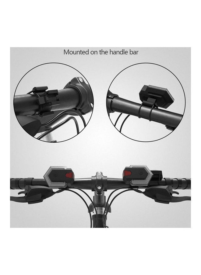 NIBEMINENT Bicycle Lights Night Wireless Remote Control Turn Signal Taillight USB Rechargeable Multifunction Outdoor Light 2 Combination 21.5 x 4.5 15cm  - Image 2