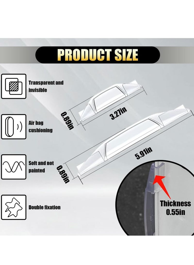 Oasisgalore - Self-Adhesive Car Door Edge Guards, Anti-Scratch Bumper Protectors, 4-Pack Trim Stickers. - Image 1