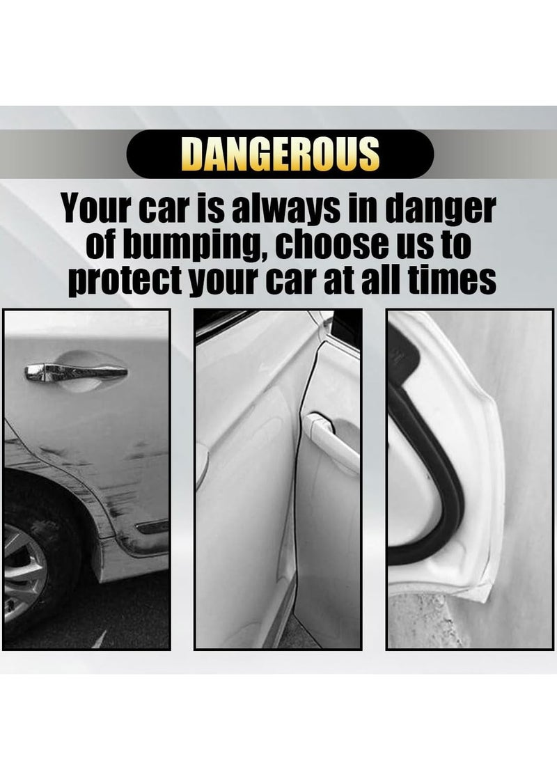 Oasisgalore - Self-Adhesive Car Door Edge Guards, Anti-Scratch Bumper Protectors, 4-Pack Trim Stickers. - Image 1