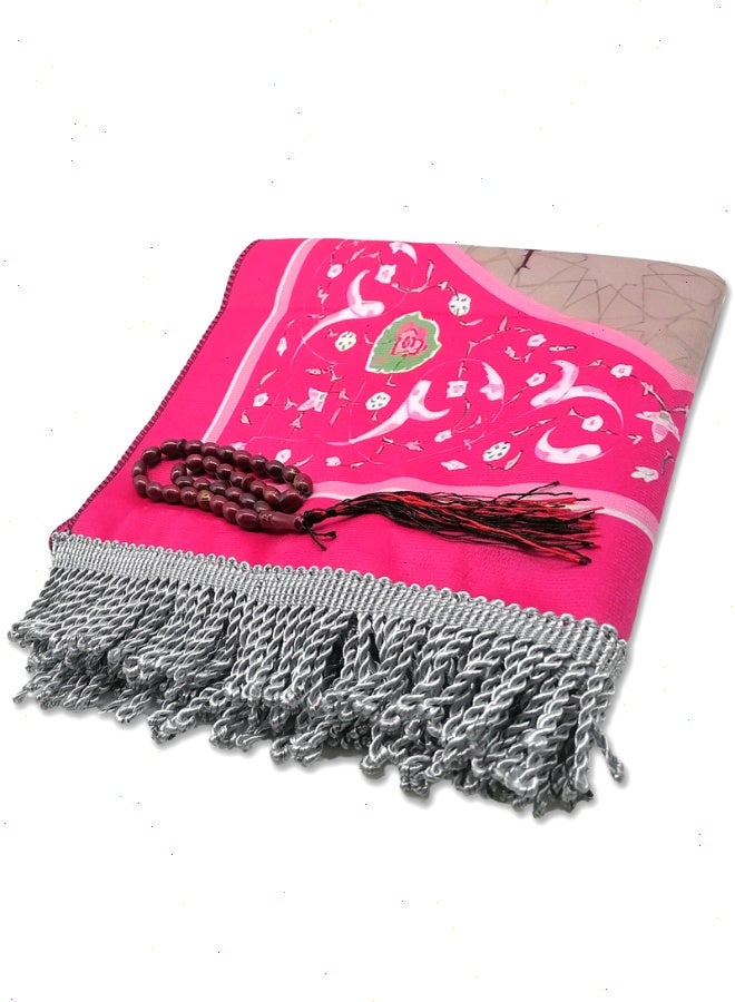 Ramadan Kids Prayer Mat Set - Prayer Rug - Children's Eid Gift - Children's Prayer Mat Girls' Fun Prayer Rug (Pink) - Image 4