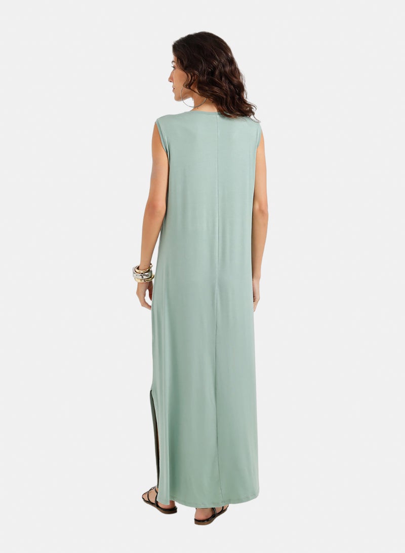 Carina Flowy V-Neck Maxi Dress - Image 4