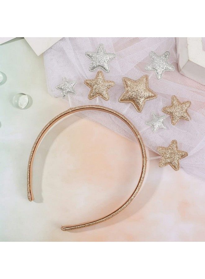 Beaupretty 2Pcs Glitter Star Headband Stars Hair Bands Head Bopper Elastic Hair Hoop For Women Girls Party Hair Decor Accessories - Image 5