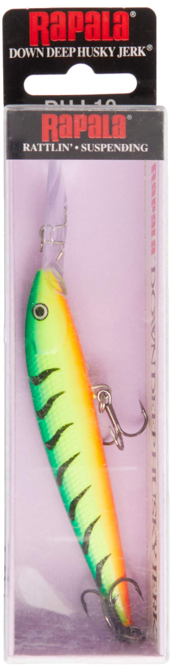 Rapala Down Deep Husky Jerk 10 Fishing lure, 4-Inch, Firetiger - Image 4