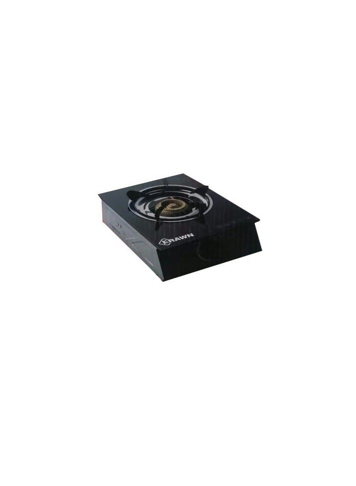KRAWN SHINEBEST 2-Burner Gas Stove with Auto Ignition – Tempered Glass Top, Whirlwind Burners 1 4344 Black - Image 3
