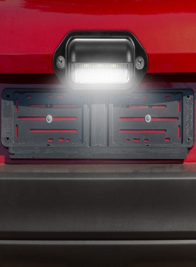 Mudder 4 Pieces 12V 6 LED License Plate Light Waterproof License Plate Lamp Taillight for Truck SUV Trailer Van RV Trucks and Boats License Tags (Black) - Image 4