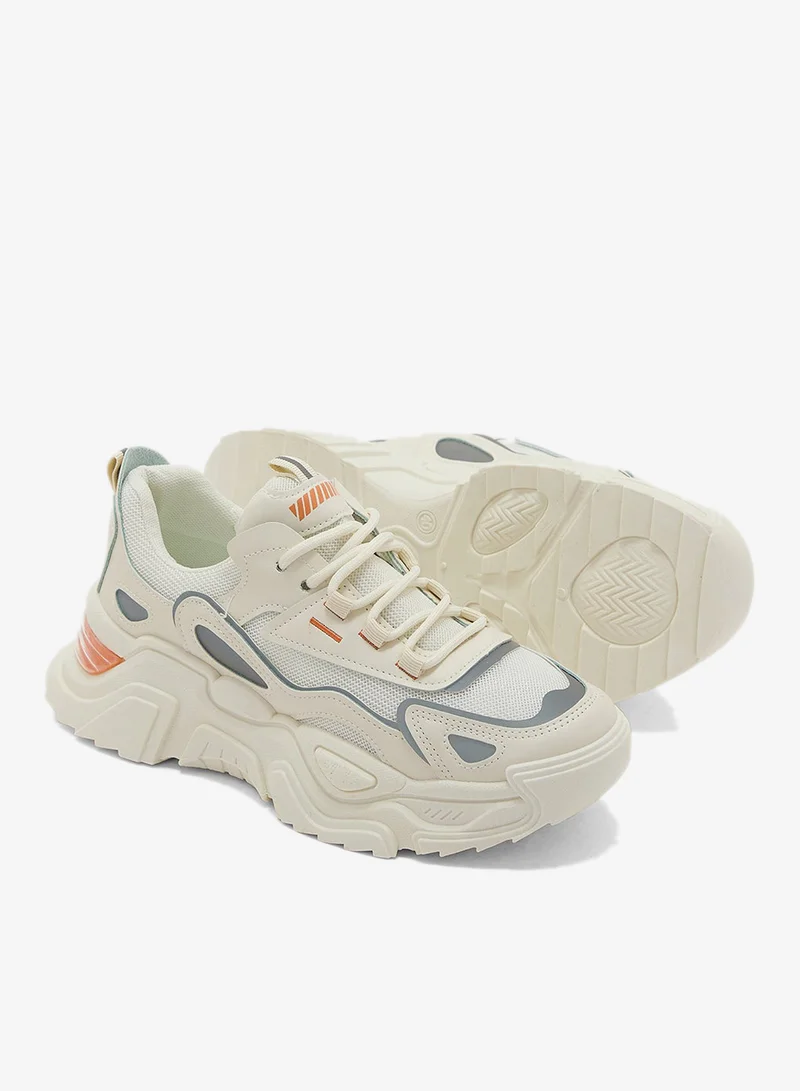 جينجر سنيكرز متعدد الألواح بتصميم سميك