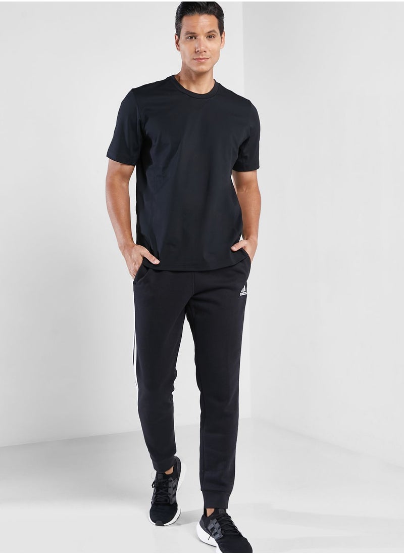 Adidas - 3 Stripe Essential Fleece Sweatpants - Image 1
