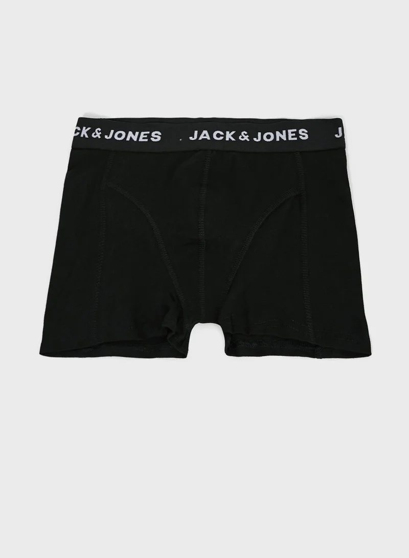 Jack & Jones Junior Youth 5 Pack Assorted Boxers