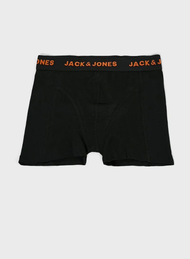 Jack & Jones Junior Youth 5 Pack Assorted Boxers