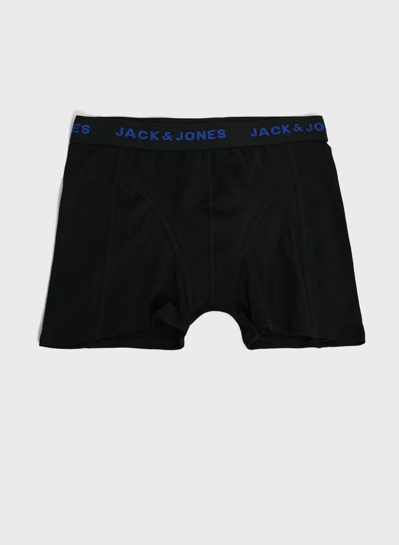 Jack & Jones Junior Youth 5 Pack Assorted Boxers
