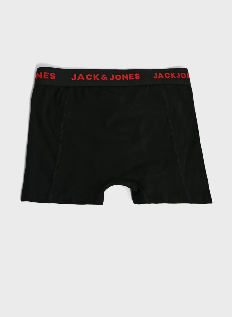Jack & Jones Junior Youth 5 Pack Assorted Boxers