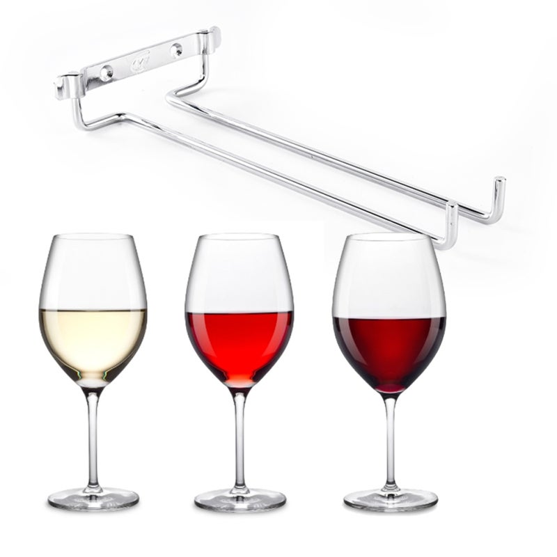 Wall Mounted Wine Glass Rack: 1 Pack Iron Stemware Holder - Space Saving Easy To Install Barware Organizer for Home Kitchen, Home Bar, Living Room - Image 5