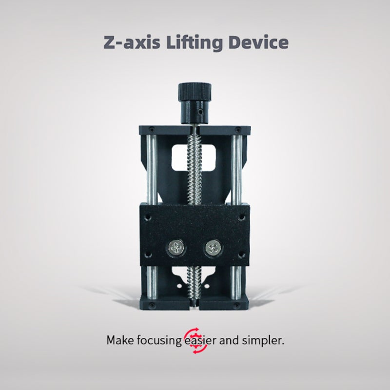 Ortur Master 2 Pro Z-Axis Kit 3D Printer Upgrade Kit Black Head Lifting Device - Twist Button Focal Length Adjustment for Engraving Machine - Image 4