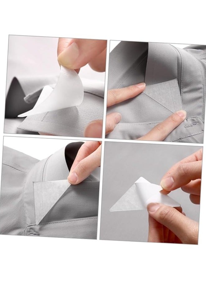 Scrolls 50 Pieces Collar Stays Plastic Collar Stays Collar Bones Collar Stiffeners Collar Supports for Men Shirts (White 1 x 4 cm) - Image 2