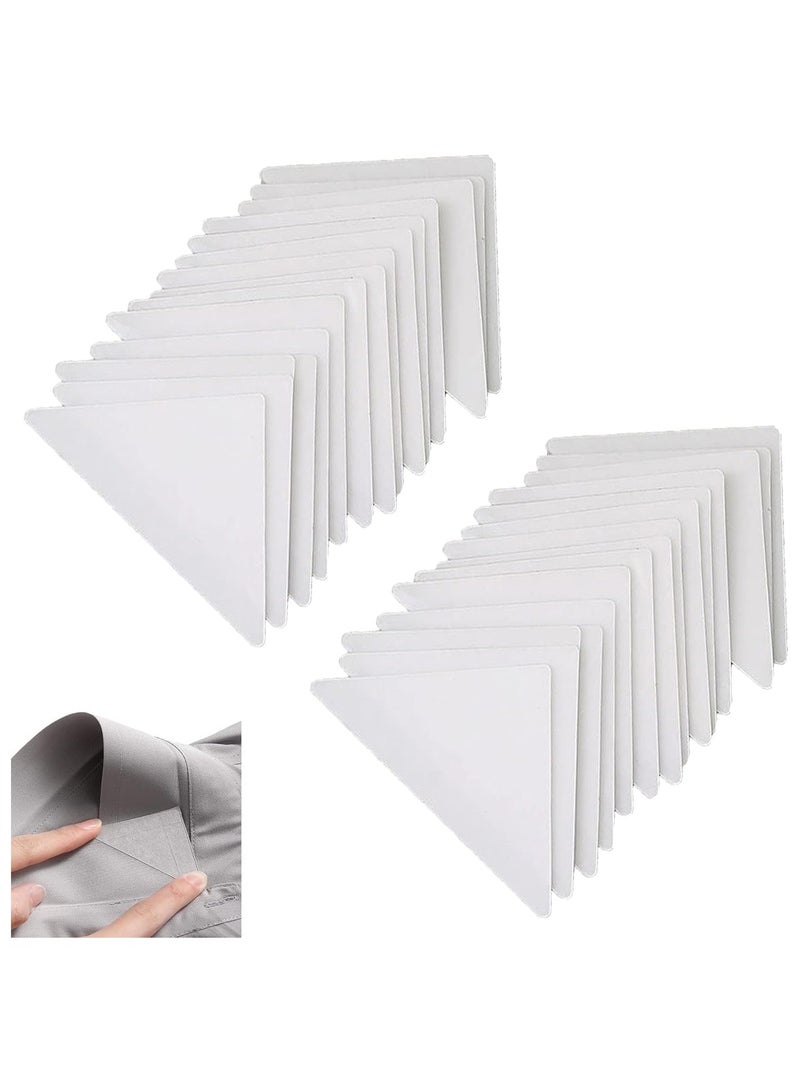 Scrolls 50 Pieces Collar Stays Plastic Collar Stays Collar Bones Collar Stiffeners Collar Supports for Men Shirts (White 1 x 4 cm) - Image 1