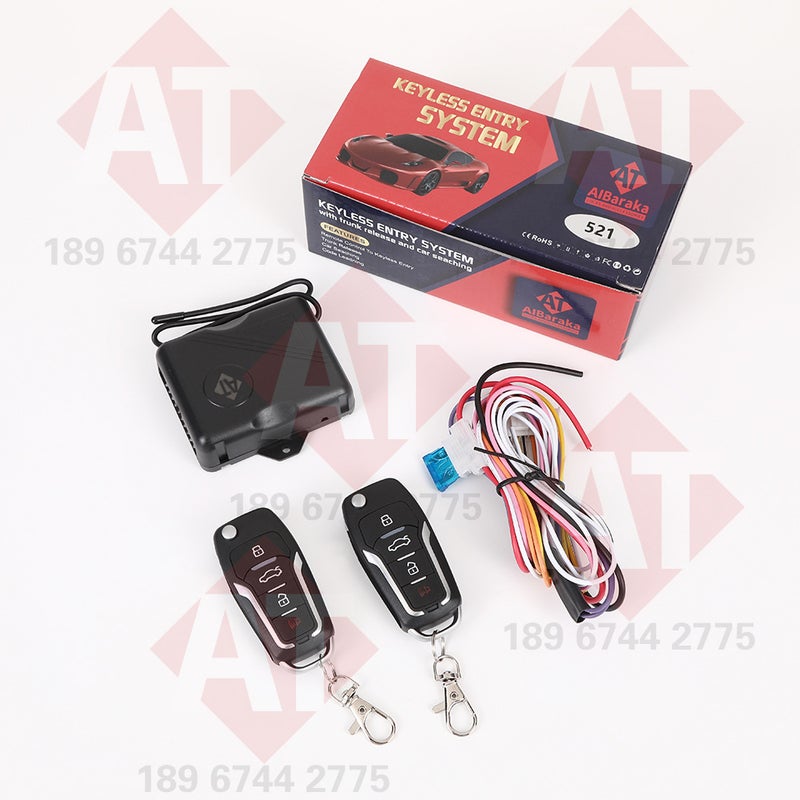 12V Car Remote Key Car Keyless Entry System With Bullet Key Embryo Car Central Control Door Lock - Image 1
