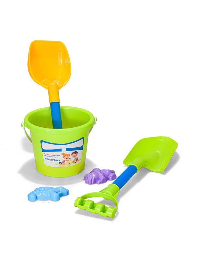 5pcs Children's Plastic Summer Beach Toy Set Includes Shovel Bucket for Kids
