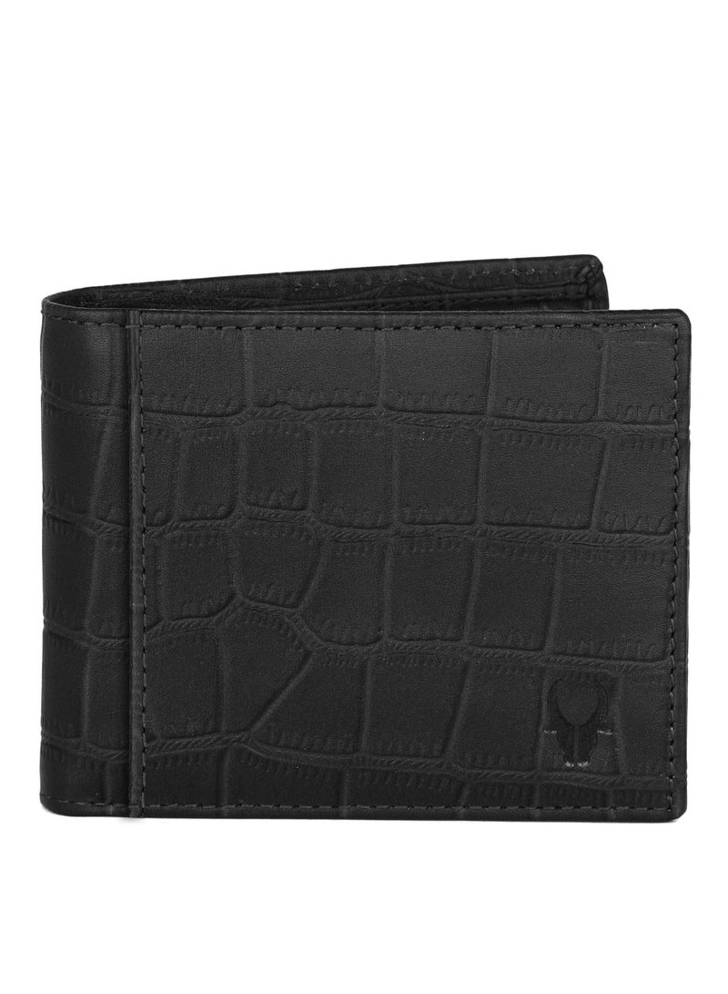 WildHorn Wildhorn India Black Croco Leather Men's Wallet - Image 3