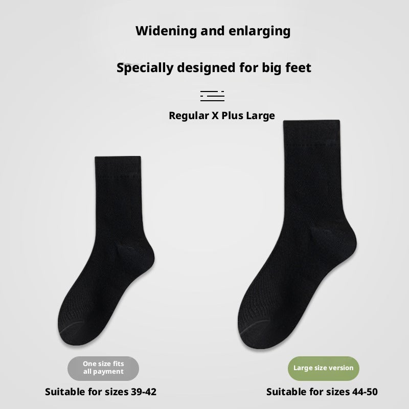 Men's Cotton Mesh Mid-Calf Socks Breathable Moisture-Wicking - Image 4