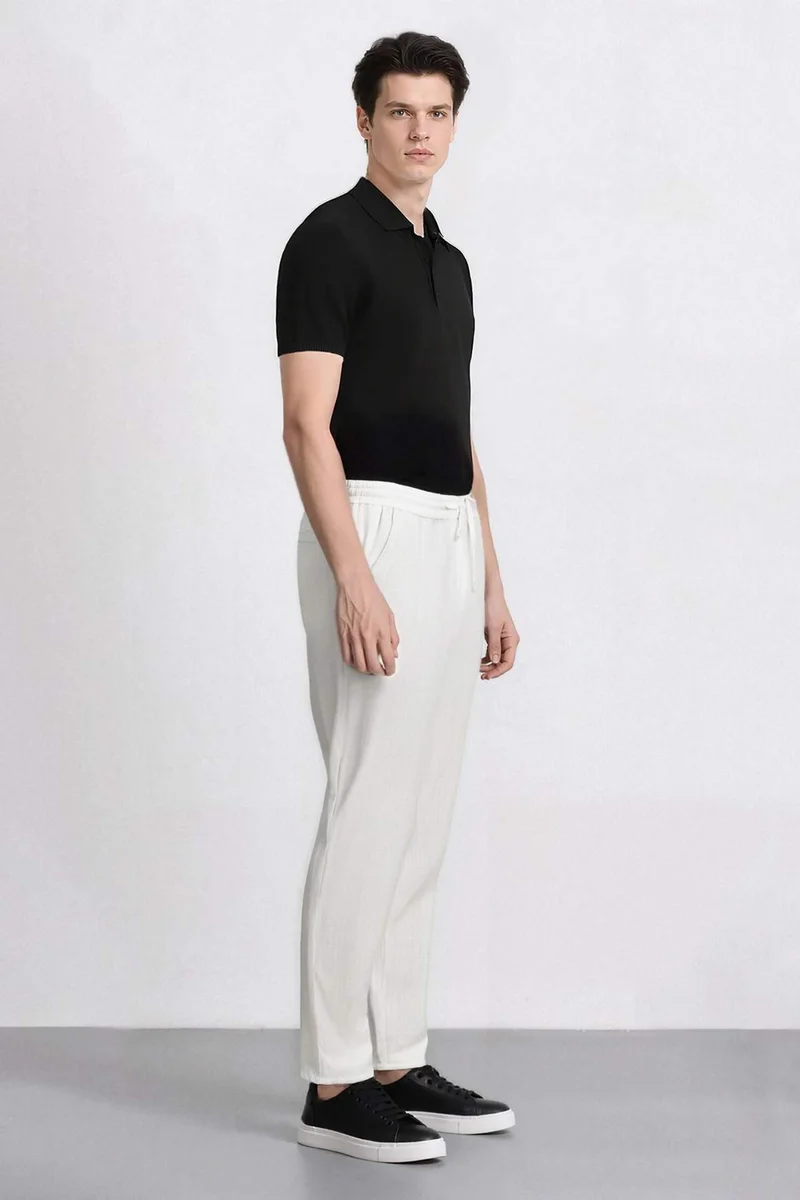 Defacto  Slim Fit Straight Leg Cotton Summer Joggers for Men | Best Price UAE